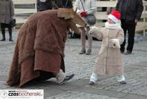 Spotkanie Wigilijne na rynku-życzenia burmistrza miasta