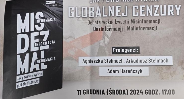 Na Murowiance o postępującej globalnej cenzurze - przyjdź!